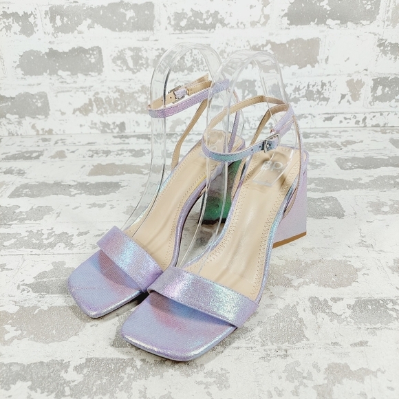 New Bp Parker 6 Ankle Strap Square Open Toe Heeled Sandals H875 - Picture 2 of 14